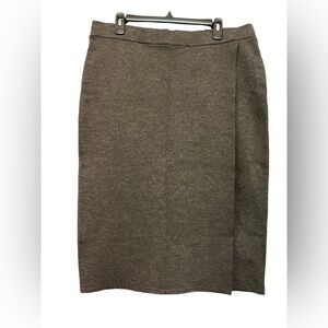 Liz Claiborne Ponte Knit Faux Wrap Pencil Skirt